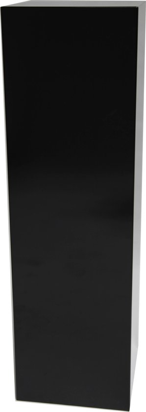 Solits sokkel zuil zwart hoogglans, 40 x 40 x 100 cm (lxbxh)