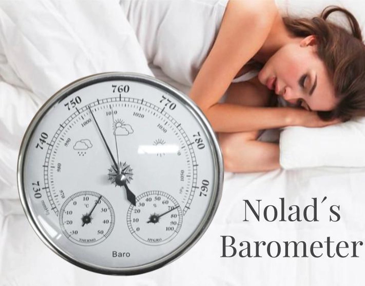 Nolad´s Luxe Barometer Weerstation voor Binnen en Buiten 3