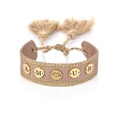 Michelle Bijoux Armband amoure verstelbaar Beige JE12486