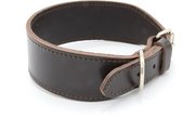Hondenhalsband Hoge Kwaliteit Leer - Galgo - Windhond - 52x7 - Bruin - Made in Portugal - Halsband Hond - Dog Collar Leather - Lederen