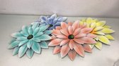 Decoratieve Flowers - 4 stuks - Multicolours - Metaal