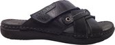 Rohde Slippers 5990 Zwart Leer Zacht Voetbed