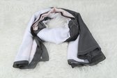 Chartage oud roze/grijs/wit zijden sjaal