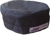 Chefs Fashion - Zwarte Koksmuts - Flat Cap Black - 2 stuks - met klittenband