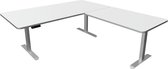 Bureau d'angle assis debout Move-3 premium blanc 200x220cm
