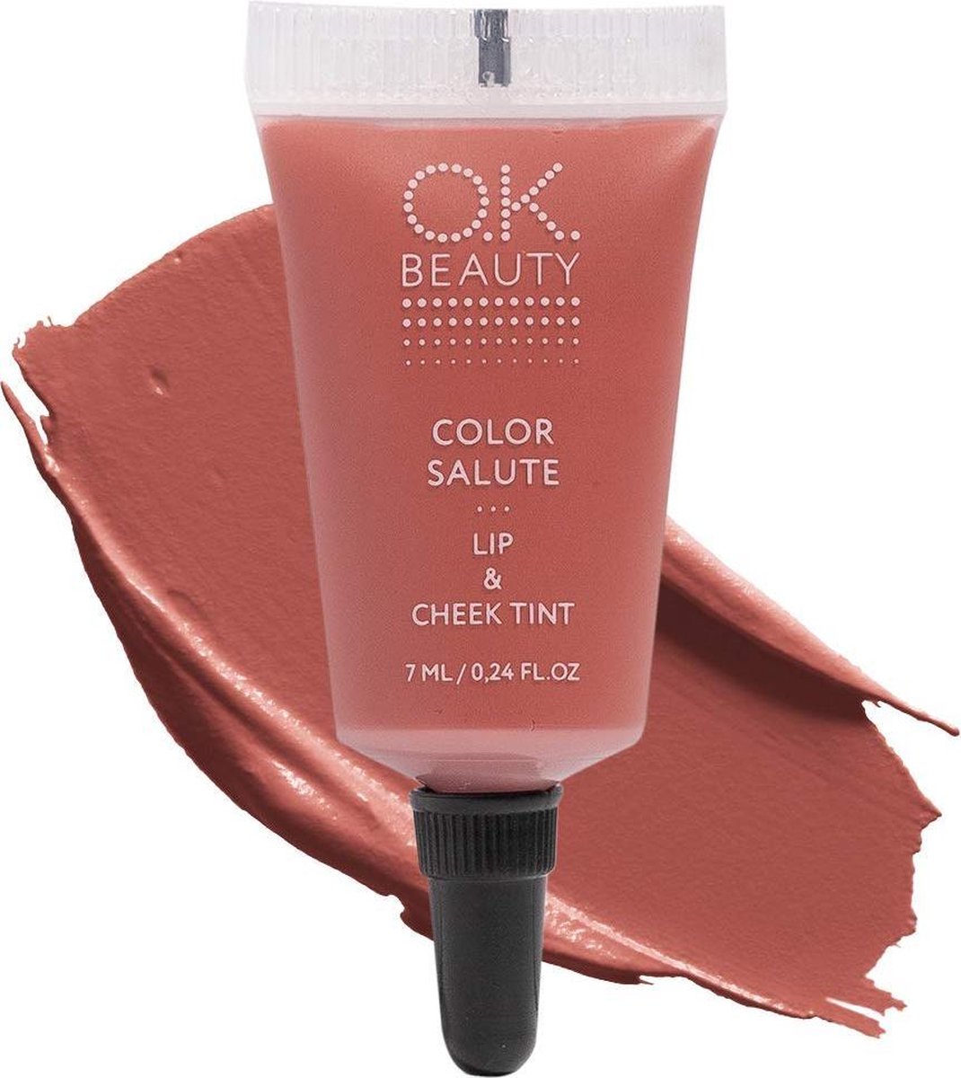 OK Beauty Color Salute Lip n Cheek Tint – Long Lasting Velvet Finish Lip Care & Blush in 6 trendy colors (Gypsy)