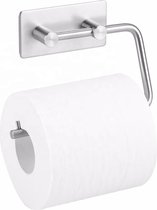 Loft C - Porte-rouleau de papier toilette BRENT - Porte-rouleau de toilette - Autocollant - Sans perçage - Acier inoxydable - Chrome brossé