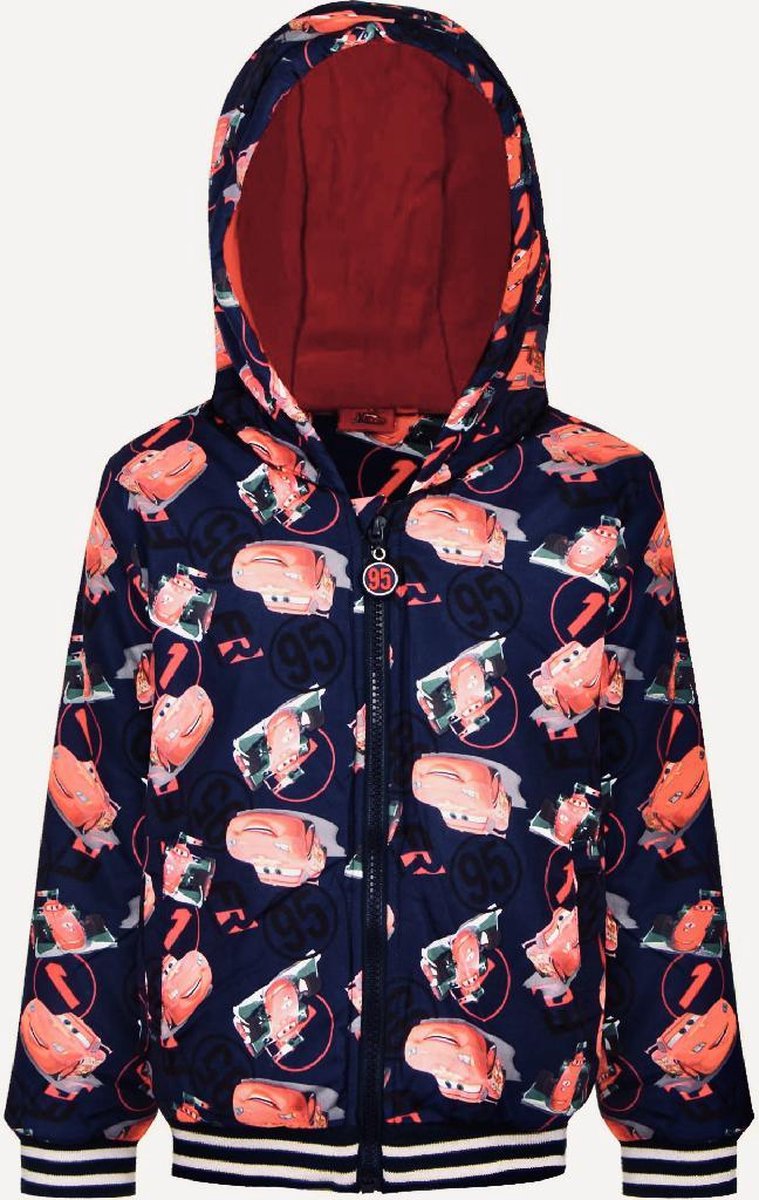 Disney Cars winterjas - winterjack - donkerblauw/rood - maat 104 (4 jaar)