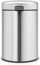 Brabantia NewIcon Wandprullenbak - 3 liter - Matt Steel