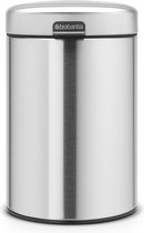 Brabantia NewIcon poubelle murale 3 litres avec seau intérieur synthétique - Matt Steel