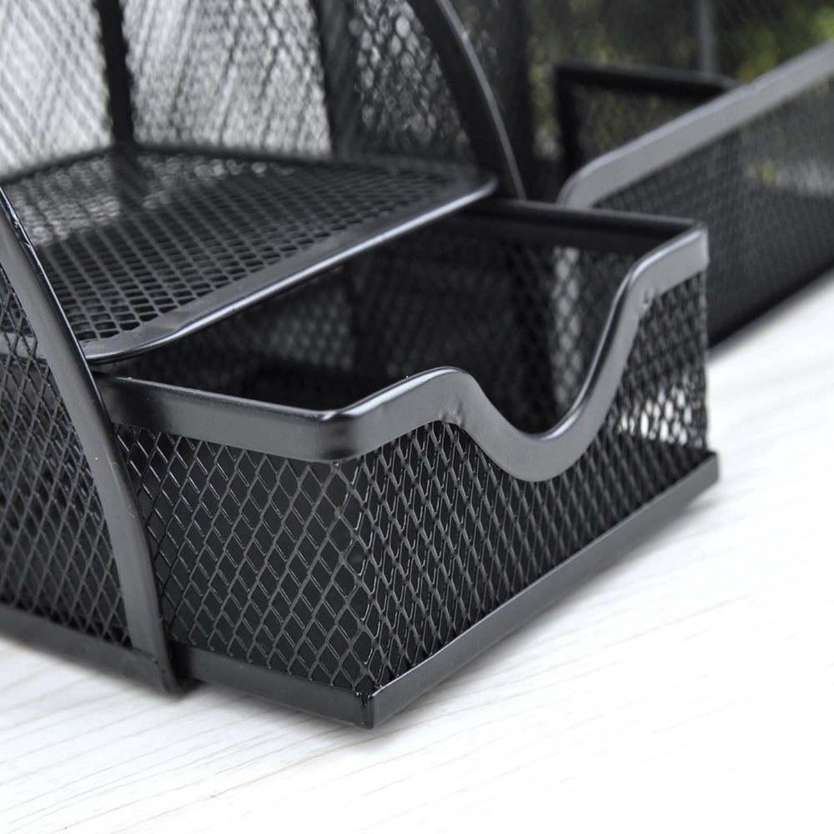Organisateur Bureau Lot De 3 Plateaux De Tiroir En Maille Métallique - Organiseur Bureau Et Tiroirs - Noir 31,3 X 21,2 Cm Plateaux Tiroirs Maille