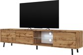 Maison’s Tv meubel – Tv Kast meubel – Tv meubel – Tv Meubels – Tv meubels Hout – Eiken Hout – Bruin – Galhad – 175x40,5x31,3