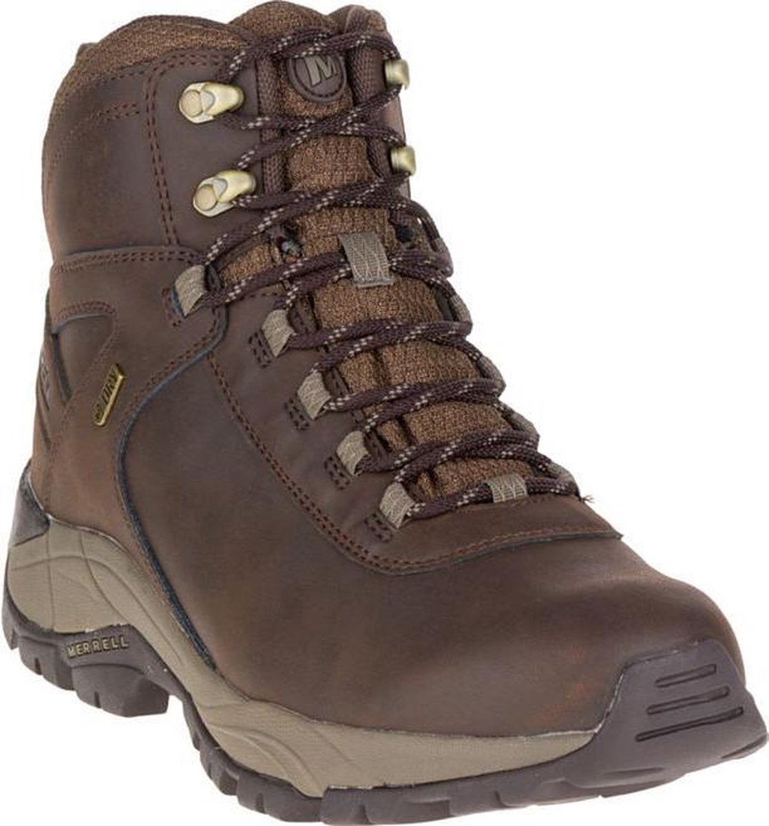 Merrell Vego Mid Leren Wp-wandelschoenen Man Espresso
