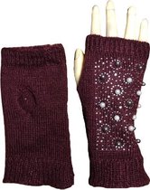 Winter handschoenen 3 in 1 - SNOWY NIGHT van BellaBelga -  bordeaux