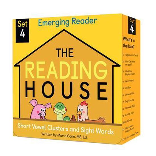 The Reading House Set 4 Short Vowel Clusters and Sight Words, The