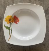 Sucit Fine Porcelain Diepe Borden - Set van 6 stuks