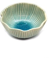 Schaaltjes - Tapas schaaltjes Turquoise - Kommetjes - Handgemaakt en geschilderd - 12 cm (4 stuks)