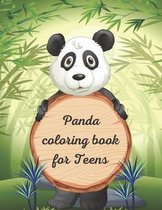 panda coloring book for teens