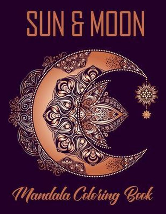 Bol Com Sun Moon Mandala Coloring Book Glowing Press Boeken