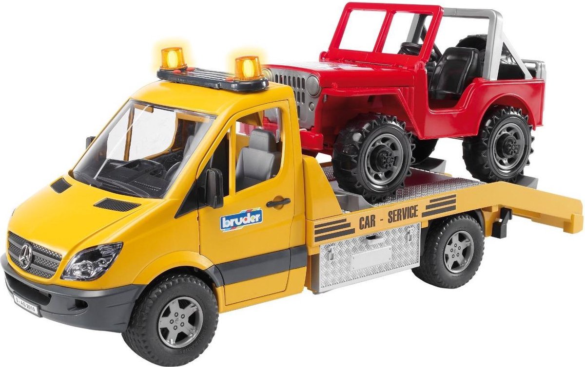 Bruder Mercedes Benz Sprinter w. Jeep 2535 bol