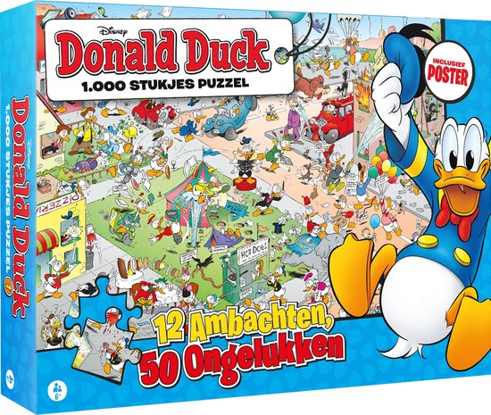 verpleegster verbergen biologie Puzzel Donald Duck 12 ambachten - 1000 stukjes - Legpuzzel | bol.com