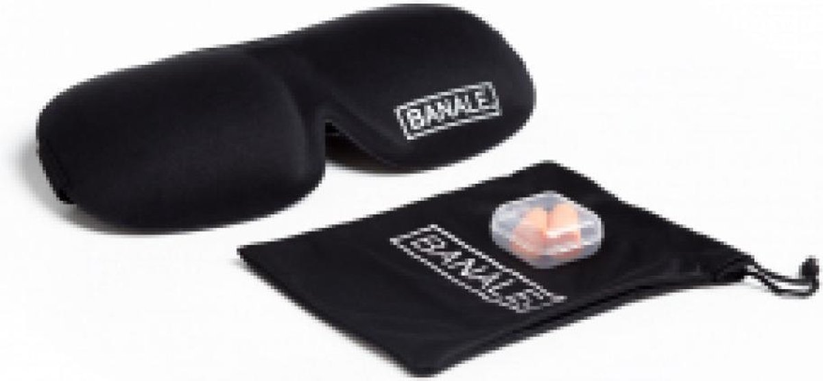 Sleep Kit (Eye Mask and Earplugs) - Total Black