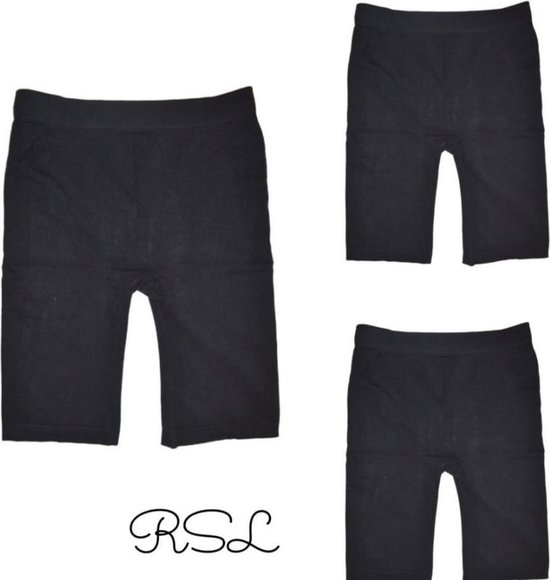 Dames shorts corrigerend 3 pack M/L 38-42 zwart