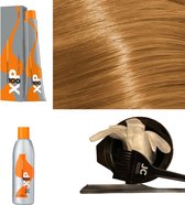 XP100 haarverf pakket kleur 10.0  Extra lichtblond (1x 100ML) met 6% waterstof ( 1x 250ML) incl verfbakje, kwast, maatbeker, puntkam en handschoenen