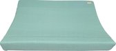 Pommie Aankleedkussenhoes - Inclusief verschoningsdoek - Ocean Green - 70x45cm - Gebreid