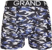 Heren boxershorts katoen met bamboe 3 pack camouflage  grijs XL