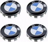 BMW Naafdoppen 68mm - set 4 stuks - (bmw logo embleem)
