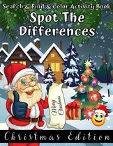 Search & Find & Color Activity Book Spot The Differences Christmas Edition
