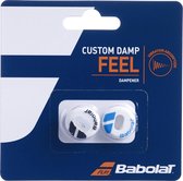 Babolat Custom Damp Tennisdemper / Vibratiedemper - zwart/wit + blauw/wit