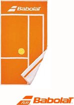 Babolat medium sport handdoek - oranje/wit - 100x50cm