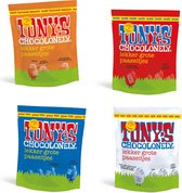 Tony's Chocolonely Chocolade Paaseitjes 4-pack - Uitdeelzak Pasen - 4 x 180 gram Paaseieren - Eitjes - Paas Ei Cadeau