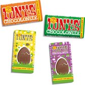 Tony's Chocolonely Rainbow Pack Chocolade Reep Pasen - Melkchocolade Reep - Paas Geschenk - 4 x 180 gram