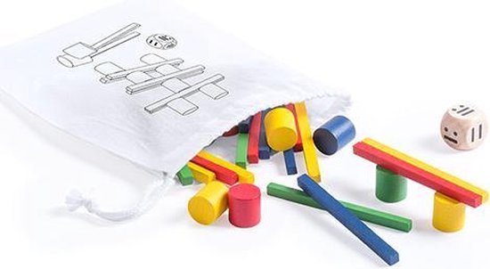 Afbeelding van het spel Gekleurd behendigheidsspel - fidget toys - hout