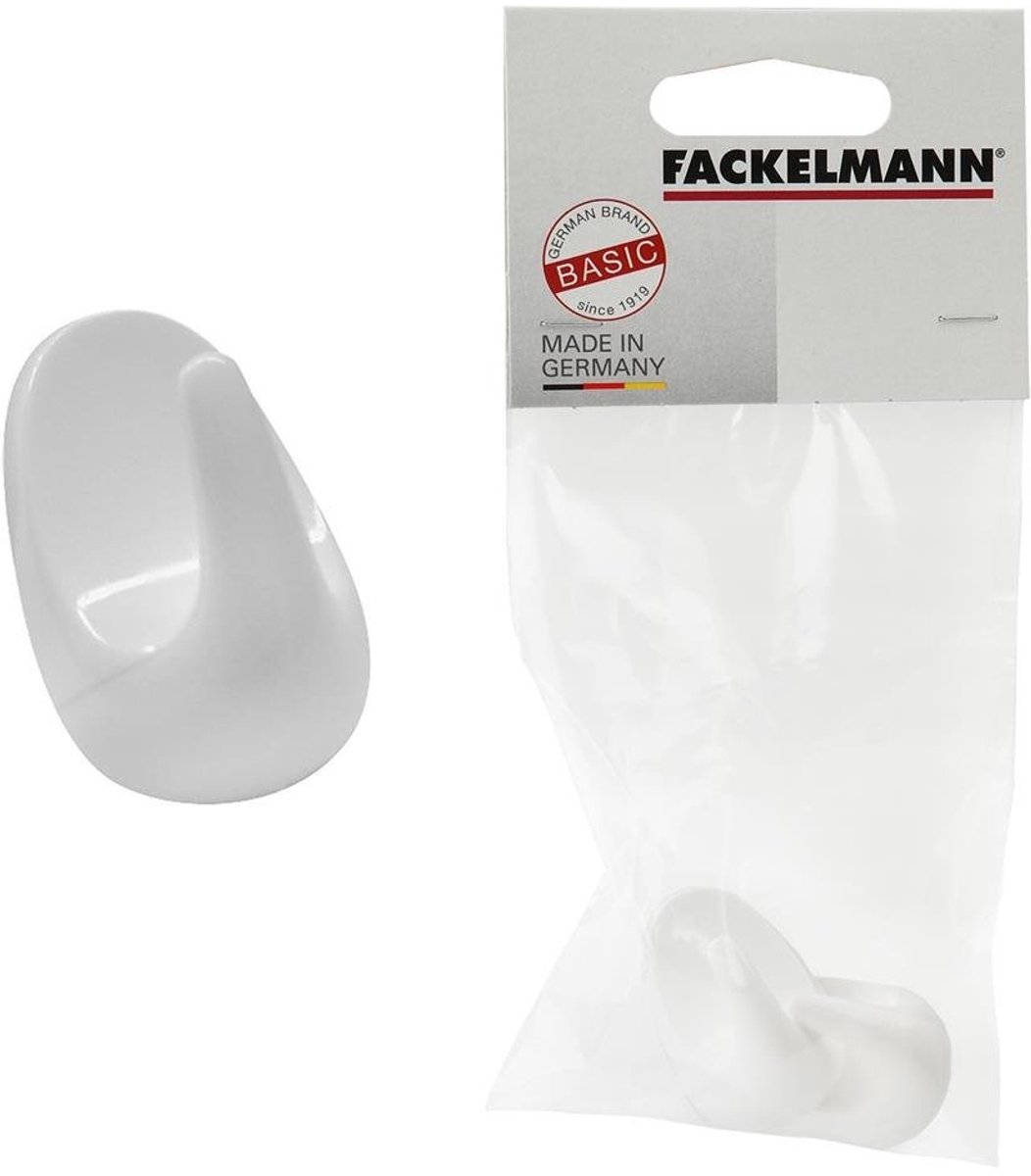 Fackelmann Basic Theedoek Haken 4 cm Wit 2 Stuks