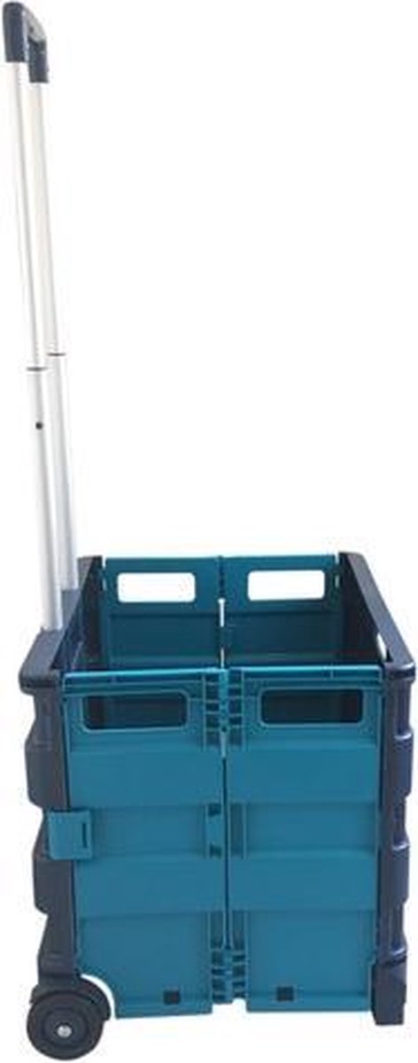 Seco opvouwbaar krat - 42 x 40.5 x 38cm - blauw/aqua - tot 35kg - SE-ZY-LC-BLUA