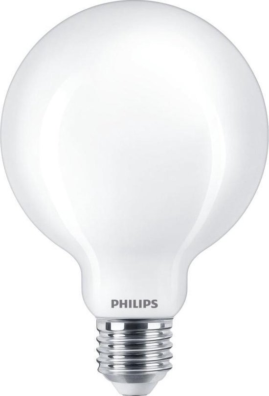 Philips LED lamp E27 Globe Lichtbron - Warm wit - 7W = 60W - Ø 9,5 cm - 1 Stuk
