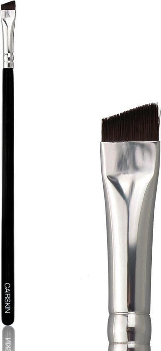 CAIRSKIN Eyeliner & Eyebrow Combination Brush - Sharp Liner Brush for Brows & Liners - Flat Angle Make-up Brush CS126 - New Edition