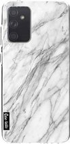 Casetastic Samsung Galaxy A72 (2021) 5G / Galaxy A72 (2021) 4G Hoesje - Softcover Hoesje met Design - Marble Contrast Print