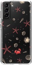 Casetastic Samsung Galaxy S21 Plus 4G/5G Hoesje - Softcover Hoesje met Design - Sea World Print