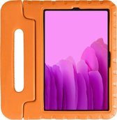 Samsung Galaxy Tab A7 2020 Housse pour Tablette Kinder avec Poignée Oranje