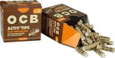OCB Activ Tips Slim Unbleached - Actieve kool - 50 filters - 7mm