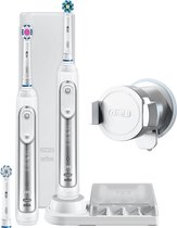 Bol.com Oral-B Genius 8900 - Elektrische Tandenborstel Duoverpakking - Wit aanbieding