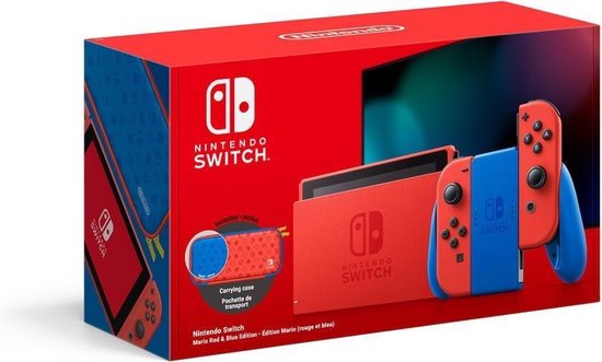 niet verwant Verovering vloot Nintendo Switch Console - Rood / Blauw - Nieuw model - Super Mario Limited  Edition | bol.com