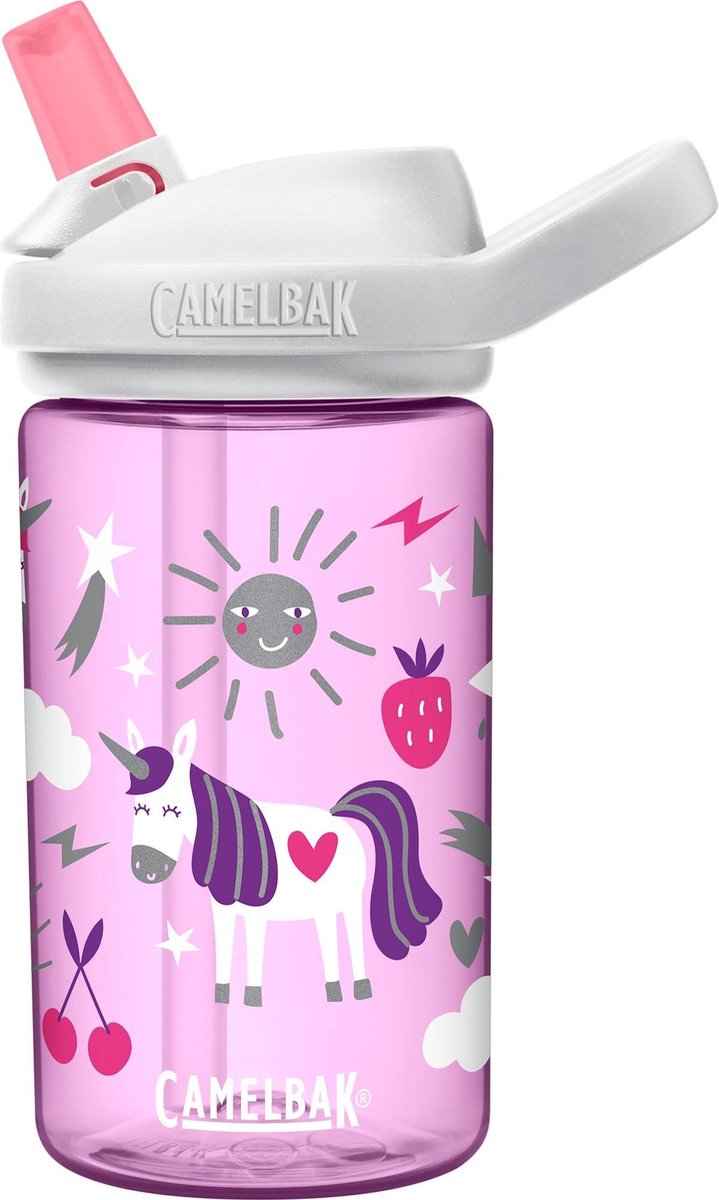 CamelBak Eddy+ Kids - Drinkfles - 400 ml - Lila (Unicorn Party) - Camelbak