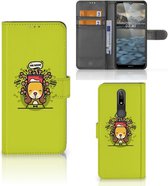 Smartphone Hoesje Nokia 2.4 Flipcover Doggy Biscuit