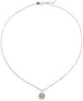 Dielay - Ketting met Steen - 925 Sterling Zilver - Lengte Verstelbaar 39-41 cm